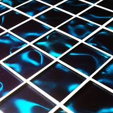 Our glass wall tiles can be used to transform a kitchen or bathroom, and can you can even mix and match to create glass mosaic wall tiles. Quasar Blue Sheet 300 X 300 Mm Tile 50 X 50mm 23 08 Sheet Glass Mosaic Tile 3d Effect Tile Mosaic Villa Mosaic Tiles Uk Mosaic Wall Tiles Mosaic Glass