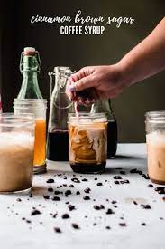 Chocolate syrup, vanilla, milk, coffee, brown sugar. Cinnamon Dolce Syrup Recipe Starbucks Copycat
