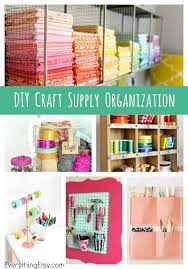 You'll find plenty of craft storage solutions here! Diy Craft Supply Organization Everythingetsy Com Organize Craft Supplies Craft Room Organization Craft Room Storage