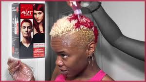 She suggests going for a highlighting look when you have short hair. Bleaching Dying Short Natural Hair Red Youtube