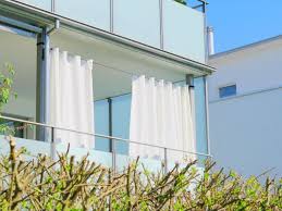 Outdoor Vorhang Santorini 138cm Breit Fertigvorhang Weiss Vorhangbox Ch In 2020 Outdoor Vorhange Vorhange Windschutz
