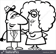 Maybe you would like to learn more about one of these? People Black And White Funny Couple Cartoon Stock Illustration I3634012 At Featurepics