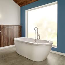 Compare click to add item hydro massage ovale 66w x 36d freestanding heated soaking tub to the compare list. American Standard Cadet 66 X 32 Freestanding Soaking Bathtub Reviews Wayfair