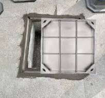 12x12 Inch Stainless Steel Invisible Manhole Cover - Recessed Septic Tank  Cover For Pavement