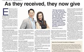 Last year, it might have looked like a great time to open that fancy crossfit microbrewery. Business Times As They Received They Now Give Community Foundation Of Singapore