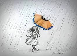 Lluvia Creative Art Amazing Art Creative Drawing