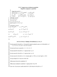 Compară numerele din fiecare pereche, folosind semnele<.>,=.a) 43 701 ? Fisa Puteri Divizibilitate 2010 Si 2