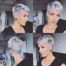 Short gray hairstyles like a chic bob are trendy and popular whether you are young or over 60 and have naturally gray hair. 35 Trendy Short Hairstyles 2020 I 2020 Kort Har Kvinnor Kort Frisyr Dam Kort Har