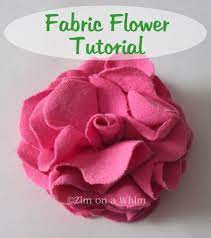 Fabric Flower Tutorial Fabric Flower Tutorial Fabric Flowers Fabric Flowers Diy