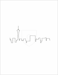 Las Vegas Skyline Print Vegas Tattoo Vegas Skyline Strong Tattoos