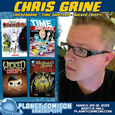 Planet Comicon Kansas City is excited to welcome back Chris Grine for our  20th anniversary show. A Kansas City native, Grine has been creating comics  professionally for over a decade now including