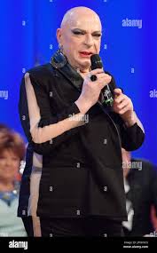 Platinette seen without the wig singing during the second episode of the  Maurizio Costanzo Show 2021 at De Paolis Studios Stock Photo - Alamy