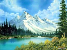 Akrilik Boya Calismalari Bob Ross Manzara Peyzaj Duzenlemesi Fikirleri