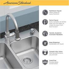 .kitchen faucet recall faucet and you feel this is useful, you must share this image to your friends. Montvale 33 X 22 Kitchen Sink With Faucet American Standard