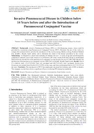 Pdf Invasive Pneumococcal Disease In Children Below 14 Years Before And After The Introduction Of Pneumococcal Conjugated Vaccine