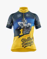 Download Women S Cycling Jersey Mockup In Apparel Mockups On Yellow Images Object Mockups