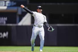 Yankees' Jasson Domínguez makes highlight reel catch, leaves on medical cart