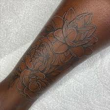 Inside Out On Instagram Whiteink Is Basically The Highlighter Of Tattoo Ink Link In Bio T White Tattoo Dark Skin Black Girls With Tattoos White Ink Tattoo