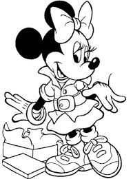 Do your kids love free coloring pages? Disney Characters Coloring Page Minnie Mouse Coloring Page 1a All Kids Network