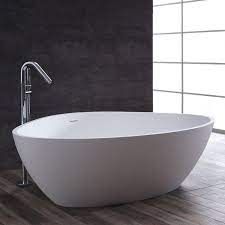 Freistehende badewanne in verschiedenen größen und ausführungen z.b. Bs 533 Weiss 180x140 Matt Stoneart Design