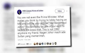 Beliau juga berkata isu berhubung rasuah tersebut tidak dibincangkan dalam mesyuarat exco hari ini. Komplot Jatuhkan Mb Selepas Perak Kini Johor