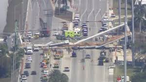 Two vehicles containing three bodies were removed from the wreckage of a collapsed miami bridge saturday as authorities continued to remove debris in attempt to extract at least four cars still trapped since the span fell two days earlier. Miami Bridge Collapse Engineer S Answerphone Message About Crack Not Heard Florida The Guardian
