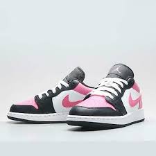 Pink Black White Jordan 1 Low Nike Air Jordan 1 Low Gs Aj1 White Pinksicle Black Pink Kid Women 554723 106 In 2020 Air Jordans Jordan 1 Low Nike Air Jordan