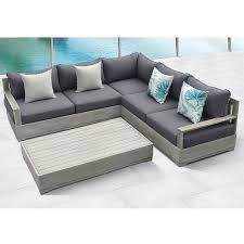 This storage coffee table is ideal for any patio set. Beranda 3 Piece Sectional Set With Cushions Leather Sectional Sofas Corner Sofa Design Living Room Sofa Design