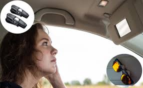 acdokuk 2 PCS Car Glasses Holder with Card Clip, Vehicle Glasses Clips,  Sunglasses Holder, 360 Degree Rotational Ticket Card Clip Holder Double  Ends Clip, for All Vehicle Models Sun Visor : Amazon.co.uk: