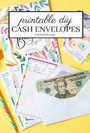 printable diy cash envelope system carrie elle