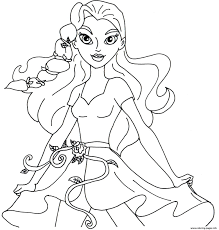 Show your kids a fun way to learn the abcs with alphabet printables they can color. Poison Ivy Super Hero Girls Coloring Pages Printable