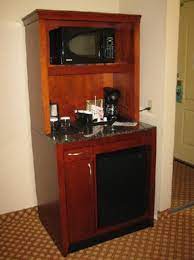 These microwaves are offered in countertop and commercial grade models. Snack Cabinet Microwave Mini Fridge Coffee Maker Picture Of Hilton Garden Inn Colorado Springs Airport Tripadvisor