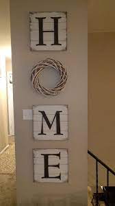Whitewashed Wood Pallet Letters From Hobby Lobby Wreath Also From Hobby Lobby Wood Pallets Whitewash Wood Home Decor