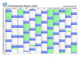 Check spelling or type a new query. Schulferien Kalender Bayern 2022 Mit Feiertagen Und Ferienterminen