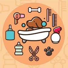 Free Vector Dog Having A Bath Download Free Vector Art Stock Graphics Images Dog Logo Design Dog Wash Pet Clinic