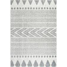 Black And White Tribal Rug Runner Nuloom Zendaya Tribal Gray 3 Ft X 8 Ft Runner Rzbd71a 2808 Geometric Rug Contemporary Area Rugs Tribal Rug