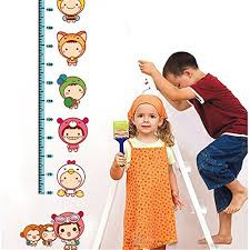 gtnine cute baby pattern child height wall chart vinyl wall