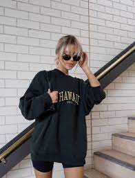 Biker Shorts Oversized Sweatshirt Winter Fashion Outfits Casual Winter Fashion Outfits Biker Shorts Indie outfits retro outfits cute casual outfits fall outfits vintage outfits soft grunge outfits simple outfits 90s fashion korean fashion. winter fashion outfits casual