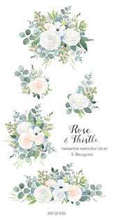 Floral Bouquet Clipart Watercolor Clip Art Flower Png Files Etsy In 2021 Watercolor Flowers Clip Art Art Bundle