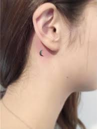 55 Genius Mini Micro Tattoo Designs You Ll Actually Want Tattoos In 2021 Behind Ear Tattoo Small Crescent Moon Tattoo Moon Tattoo