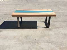 Hand Made Cedar Slab Coffee Table With River Feature Dimensions 4x2 100 Sustainable Timber From Locally Felled Trees That Have Coffee Table Furniture Table