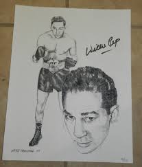 Willie Pep Boxing Autographed Photos for sale