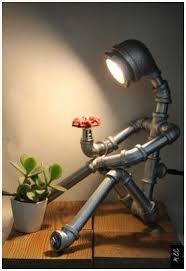 Weltweit Versandkostenfrei 20 25 Tage Steampunk Humanoid Robot Table Lamp Ihr Guthaben Bleibt Jederzeit Gesichert Wir Mobel Aus Rohren Flaschenlampe Lampe
