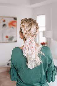 10 Ways To Wear A Hair Scarf For Medium Length Hair Twist Me Pretty Hair Scarf Styles Scarf Hairstyles Medium Length Hair Styles