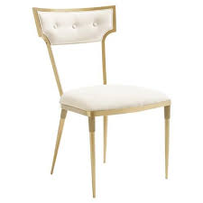 Marlene Hollywood Regency Gold Plated Creme Suede Dining Chair Pair Red Dining Chairs Dining Chairs Chair
