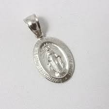 Paswm4ho miraculous 14k white gold miraculous medal. 1 1 3 Miraculous Medal Virgin Mary 14k Yellow Gold Pendant