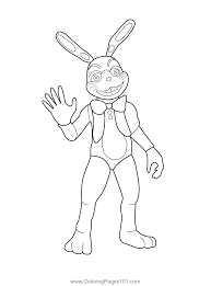 Luxury five nights at freddy s free coloring pages. Glitchtrap Fnaf Coloring Page For Kids Free Five Nights At Freddy S Printable Coloring Pages Online For Kids Coloringpages101 Com Coloring Pages For Kids
