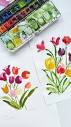 Q: How do you paint the flower centre details with watercolor and ...