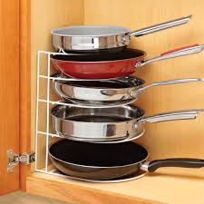 Frying Pan Organizer 344522 Write A Reviewq A 9 99 Qty In Stock Add To Wish List Save Space And Your Pan Organization Kitchen Shelves Kitchen Organization