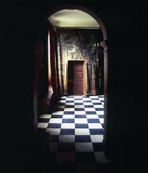 Black And White Checkered Floor Freemason Alice In Wonderland Floor Checkered Floors Through The Looking Glass Beautiful Doors